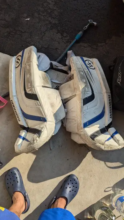 GOALIE PADS - 2 sets of Warrior Ritual hockey pads, View more