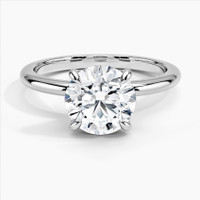 2 Carat Round Excellent Cut Moissanite  Engagement Ring 14k Gold