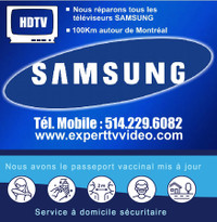 Votre spécialiste en réparation de TV Samsung