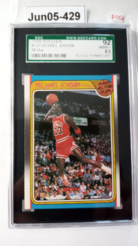 1988-89 Fleer #120 Michael Jordan All-Star SGC 92 8.5 NM-MT+