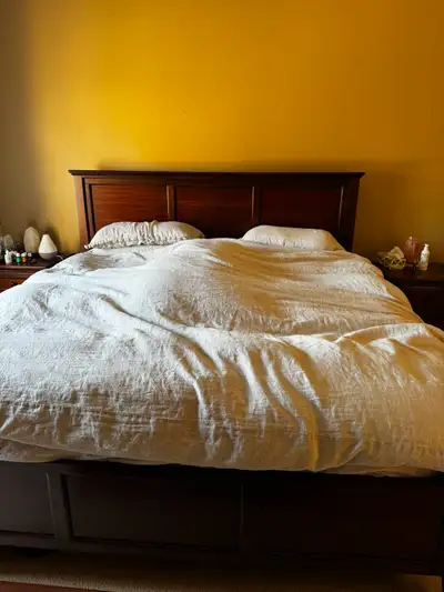 King bed frame with storage, View more