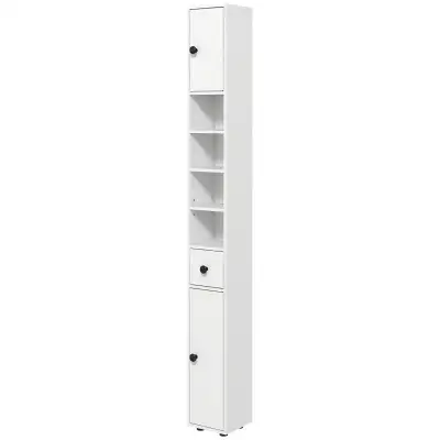 7.9" W x 7.9" D x 70.9" H, Tall Bathroom Storage Cabinet, White, View more