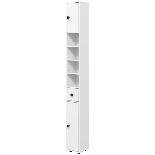 7.9" W x 7.9" D x 70.9" H, Tall Bathroom Storage Cabinet, White in Bathwares in Markham / York Region - Image 2