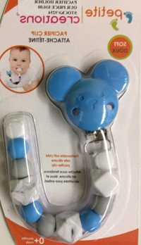 Silicone Pacifier Clips Stock# 9254