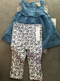 New Calvin Klein baby 12 months baby set (with a tag)