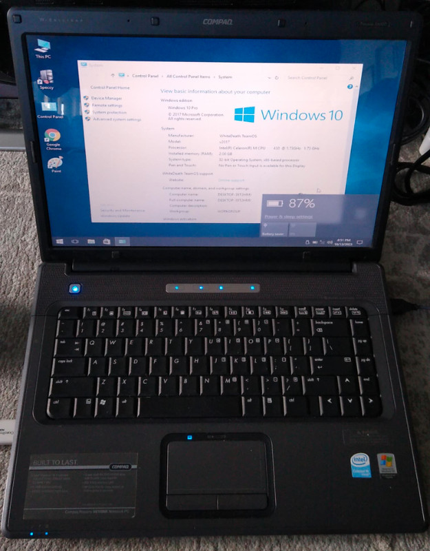 Compaq Presario V6105NR 15" notebook with power supply& battery in Laptops in City of Toronto - Image 4