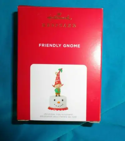 Hallmark Friendly Gnome Limited Edition Christmas Ornament NEW, View more