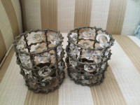 2 VINTAGE CANDLE HOLDER 