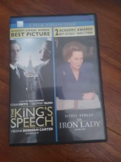 This 2 Film Collection DVD features "The King's Speech" and "The Iron Lady" in used, but good condit...