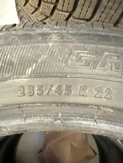 Set of four winter tires taken off a 2020 Lincoln Navigator. All with approximately 60% tread left.