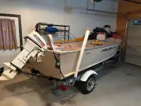 Boat, motor, trailer