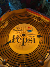 Pepsi Cola Wall Clock - Vintage 1950's