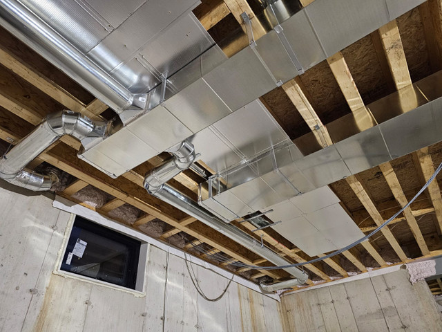 Ductwork,Furnace relocation,Ducting,Basement,Custom home,Ducting in Heating, Ventilation & Air Conditioning in Oshawa / Durham Region - Image 4
