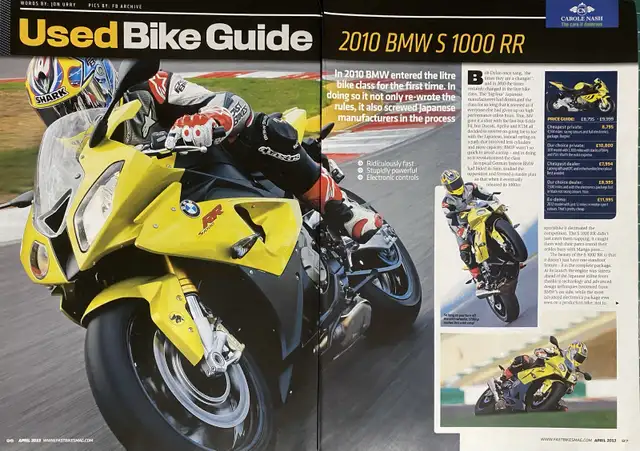 2013 Used Bikes ‘10 BMW S 1000 RR Original 5 Pg Article  in Arts & Collectibles in North Bay - Image 2