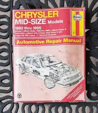 Chrysler Mid-Size Models Auto Repair Manual 1982-1995