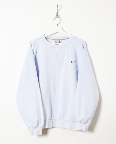 Nike Crewneck Sweatshirt White Pullover thick Sweater MENS XL, View more