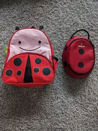 For Sale:  Like New  Skip Hop Lady Bug Backpack and Lunch Bag