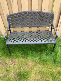 Outdoor patio bench 41 inches wide