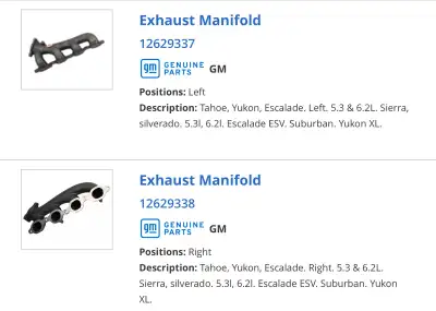 I have brand spanking new in the box GENUINE GM parts ready to go for ALL 2014 to 2020 GM 5.3 and 6....