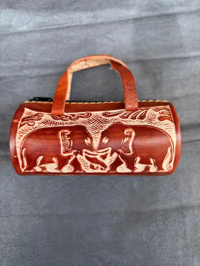 Miniature Leather Coin Pouch, View more