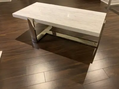 Sunpan Modern  Rectangular Marble Coffee Table- New Condition, View more
