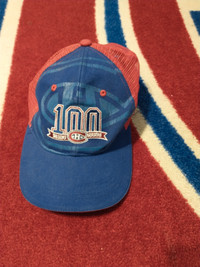 COLLECTIBLE 100 YEARS HABS MONTREAL CANADIENS HAT