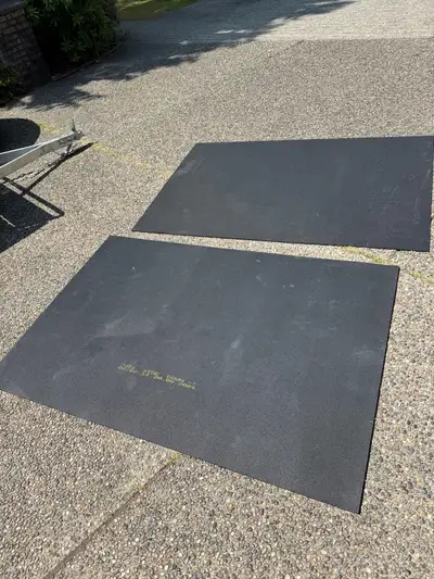 4’ x 6’ Rubber Gym Flooring Mat – 3/4” Thick – $50 Eac, View more