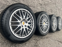 (95%) 4x Porsche Cayenne GTS 20" OEM Winter Wheels Package