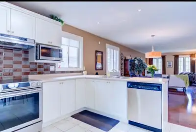 Private room available for a girl in 6 bed 2 bath one kitchen fully furnished house in West Brant. 2...
