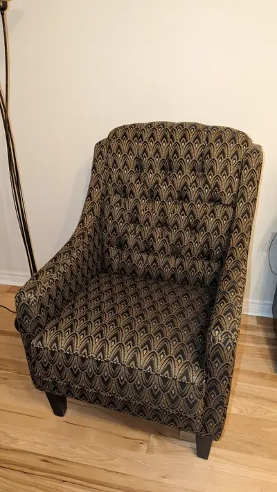 Elegant Wingback Armchair, View more