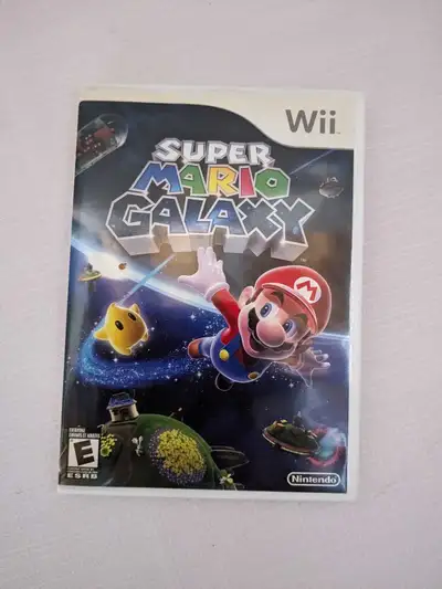 Wii video game Super Mario Galaxy tested and works Nintendo , View more