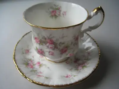 Paragon Victoriana Rose Tea Cup and Saucer Set, View more