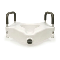 BIOS Elongated Raised Toilet Seat with Arms 4.5"