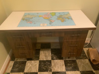 Vintage Rand McNALLY MAP OF the World ATLAS DESK