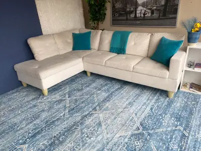 Beige sectional couch in great condition, View more