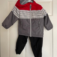 Toddler OshKosh rain jacket 24M (fleece-lined) + Children’s Plac