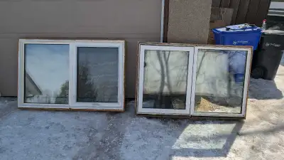 two double pane PVC awning style windows, View more