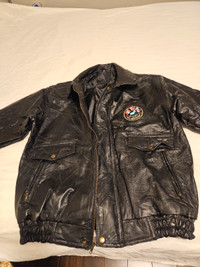 Authentic 60th Anniversary D-Day Leather Bomber Jacket