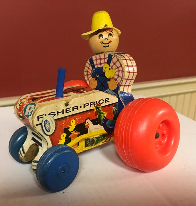 Vintage 1961 Fisher Price Tractor Toy Arts & Collectibles Kitchener
