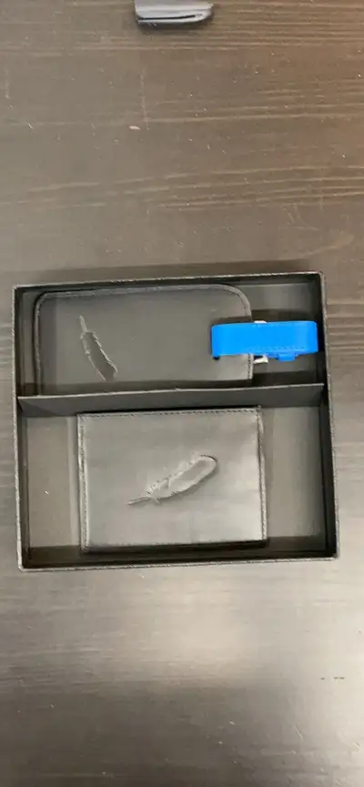 Blue Origin business card holder and luggage tag, View more