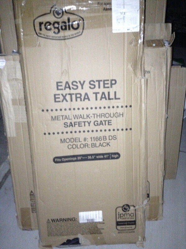 NEW Easy Step Extra Tall Metal walk through gate for sale in Gates, Monitors & Safety in London