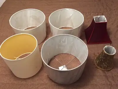 Lampshades - silk / shantung - new - never used - $ 40 each, View more