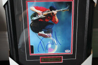 Tom Morello Rage autographed framed and matted 8x10 PSA coa