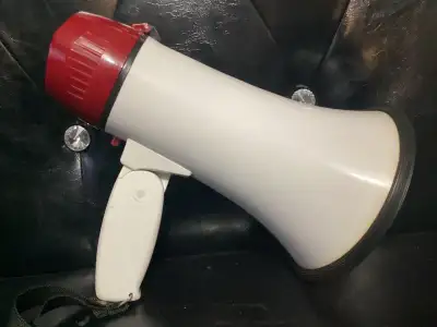 MEGAPHONE HANDHELD W/SIREN AND RECORDER BLOW HORN LOUD SPEAKER, View more