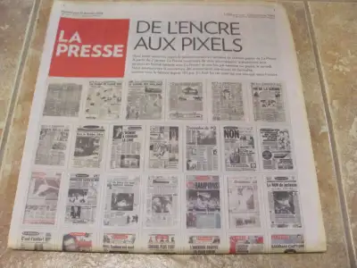 La Presse dernière édition 31 décembre 2015, View more