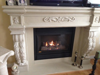 Sale 50% off on Cast Stone Fireplace Mantel Mantle Save $2000 BC