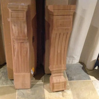 **REDUCED**Large SOLID CHERRY WOOD CORBELS for sale Large SOLID