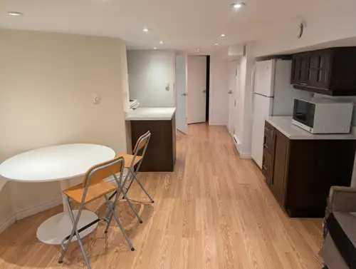 Nice apartment in a great area on a quiet street. Has backyard. All utilities and cable and internet...