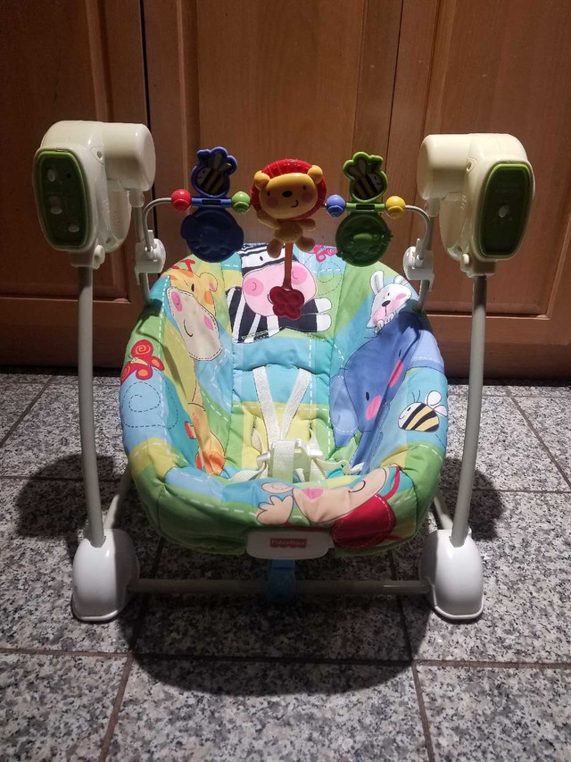 Fisher Price Vibrating Swing and Seat 2 in1  With Music in Playpens, Swings & Saucers in City of Toronto