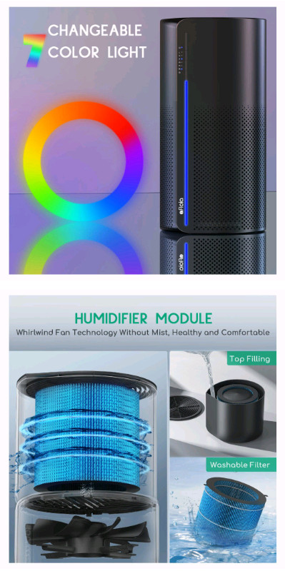 Air Purifier And Humidifier Combo in Heaters, Humidifiers & Dehumidifiers in Oakville / Halton Region - Image 2